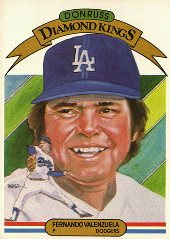 1983 Donruss Baseball Fernando Valenzuela Diamond Kings