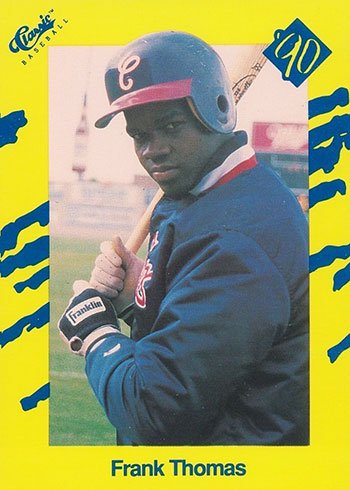 rare frank thomas cards 1990 Topps Frank Thomas Rookie Baseball Error Card #414 main image 0
