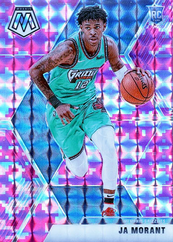2019-20 Panini Mosaic Basketball Pink Camo Mosaic Ja Morant
