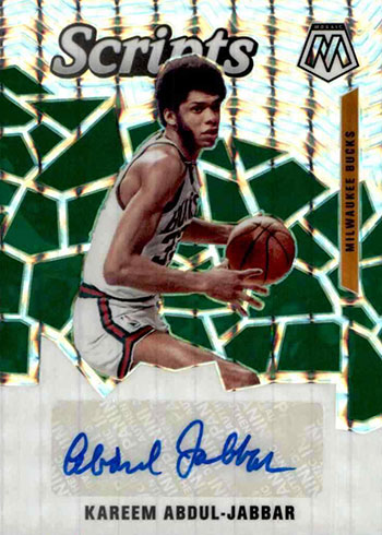 2019-20 Panini Mosaic Basketball Scripts Kareem Abdul-Jabbar