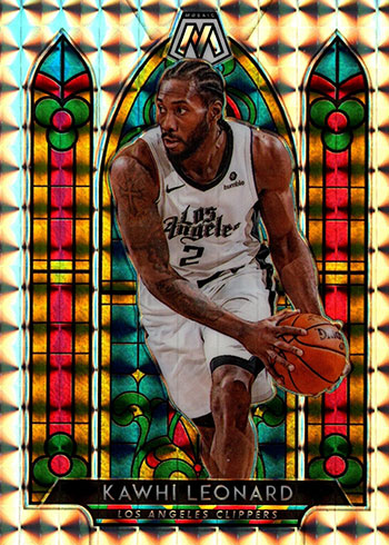 2019-20 Panini Mosaic Basketball Stained Glass Kawhi Leonard