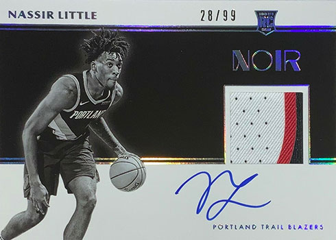 Carte Panini Noir 2019-20 Mark Jackson Reigning Nights Auto 39/99 - God Bless U