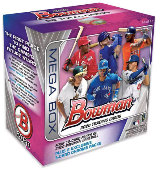 2020 Bowman Mega Box Chrome Baseball Checklist, Details, Pack Odds