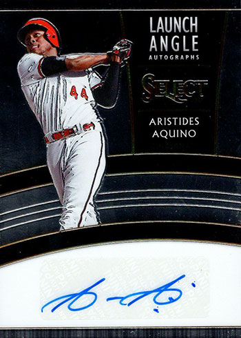 2020 Panini Select Baseball Launch Angle Autographs Aristides Aquino