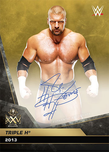 2020 Topps WWE Triple H 25th Anniversary Wrestling Card Details