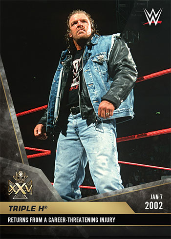 2020 Topps WWE Triple H 25th Anniversary Wrestling Card Details