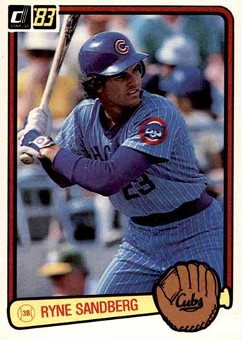 1983 Donruss Baseball Ryne Sandberg Rookie Card