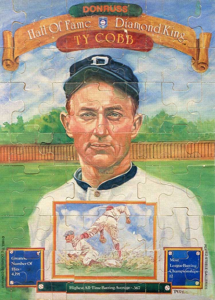 1983 Donruss Ty Cobb Puzzle