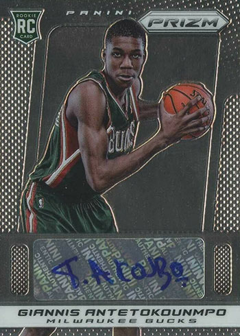 2013-14 Panini Prizm Basketball Giannis Antetokounmpo Autograph