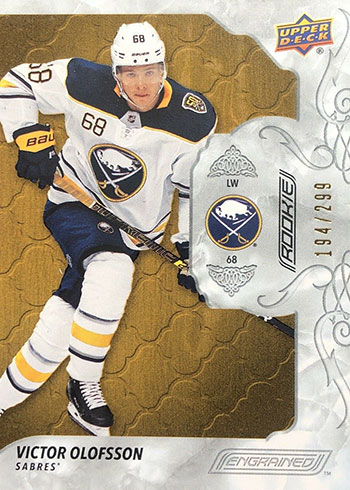 2019-20 Upper Deck Engrained Hockey Victor Olofsson RC