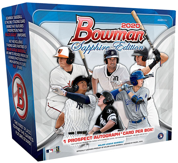 【未開封】topps Bowman sapphire 2020 1パック 新品 2020 Bowman Sapphire Edition Baseball Checklist, Team Sets, Box Info