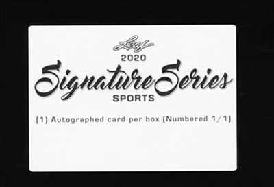 2020 Leaf Signature Series Sports Checklist, Box Info, Release Date