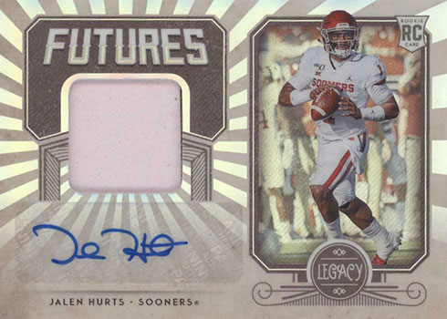 2020 Panini Legacy Football Futures Autograph Patch Jalen Hurts