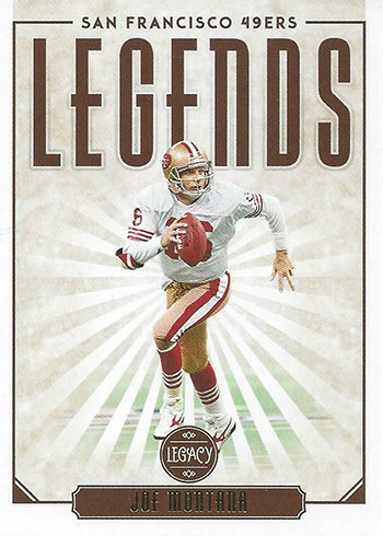 2020 Panini Legacy Football Legends Joe Montana