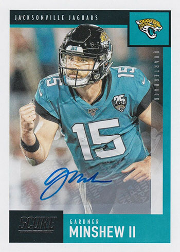 2020 Score Football Base Signatures Gardnerr Minshew