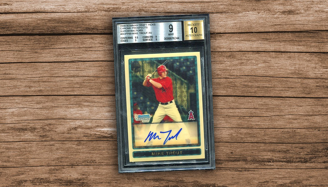 2009 Bowman Chrome Mike Trout Superfractor Gets Record $3.94 Million