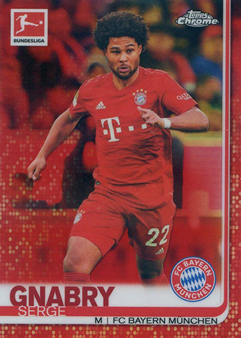 2019-20 Topps Chrome Bundesliga Soccer Red Refractor Serge Gnabry