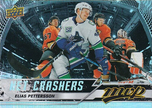 2020-21 Upper Deck MVP Hockey Net Crashers Elias Pettersson