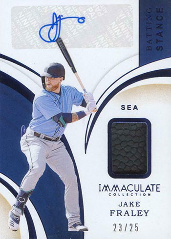 2020 Panini Immaculate Baseball Batting Stance Jake Frahley