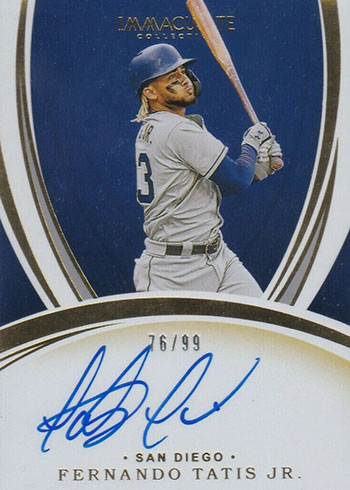 2020 Panini Immaculate Baseball Immaculate Signatures Fernando Tatis Jr.