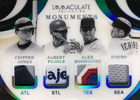 2020 Panini Immaculate Baseball Monuments