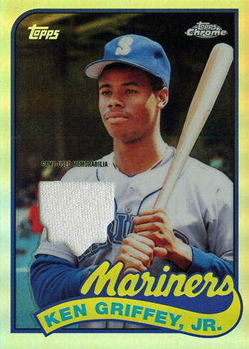 2020 Topps Chrome Baseball Retro Rookie Relic Ken Griffey Jr.
