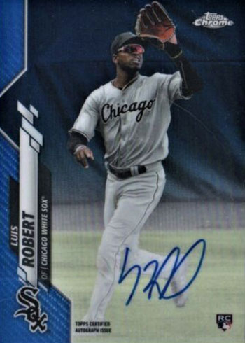 2020 Topps Chrome Baseball Rookie Autographs Blue Refractors Luis Robert