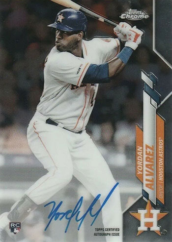 2020 Topps Chrome Baseball Rookie Autographs Yordan Alvarez