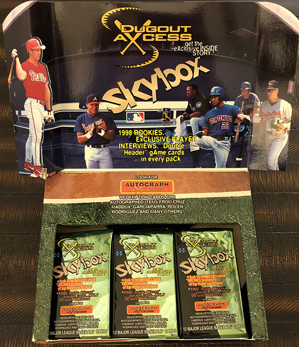 1998 SkyBox Dugout Axcess Baseball Box Break and Breakdown
