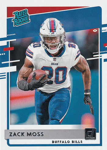 2020 Donruss Football Zack Moss Rated Rookie