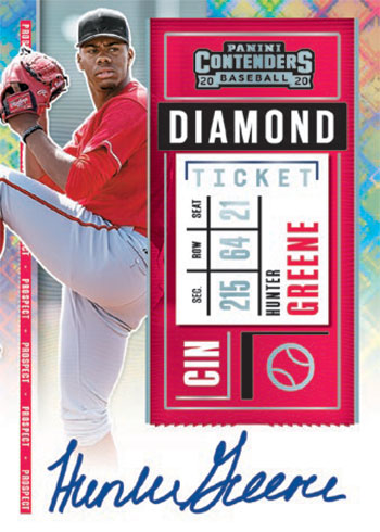 2020 Panini Contenders Baseball Prospect Ticket Autograph Diamond