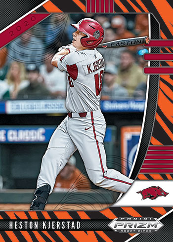 2020 Panini Prizm Draft Picks Baseball Tiger Stripe