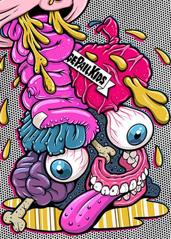 2020 Topps Garbage Pail Kids Skateboard Stickers Checklist, Info