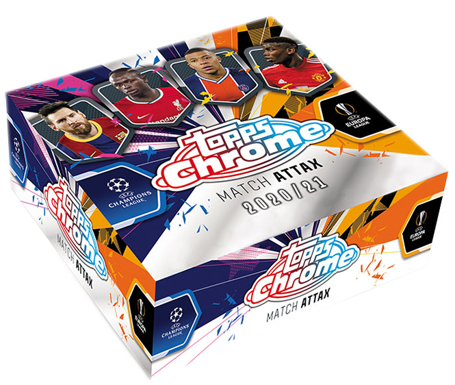 2020-21 Topps Chrome UEFA Champions League Match Attax Hobby Box