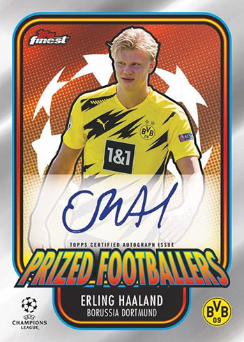 2020-21 Topps Finest UEFA Champions League Soccer Prized Footballers Autographs