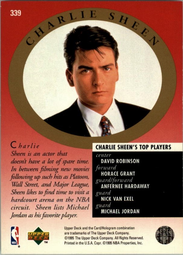 Cards and Kicks 1995-96 Upper Deck Michael Jordan Back