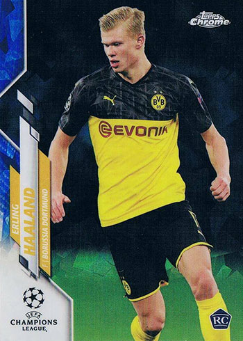2019-20 Topps Chrome Sapphire UEFA Erling Haaland