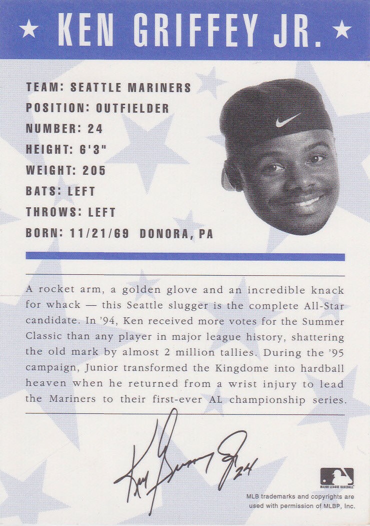 Cards & Kicks: Ken Griffey Jr