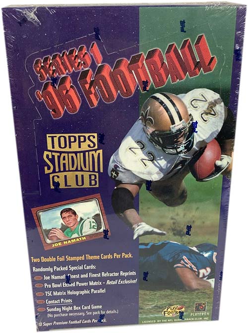 1996 Topps Stadium Club Football Series 1 Box Break and Breakdown