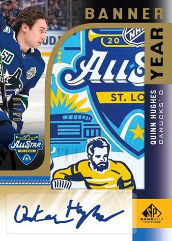 2020-21 SP Game Used Hockey Banner Year Autograph