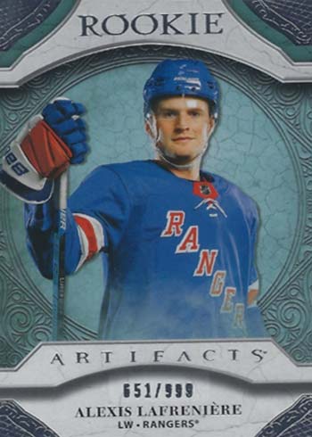 2020-21 Upper Deck Artifacts Hockey Alexis Lafreniere Rookie Card