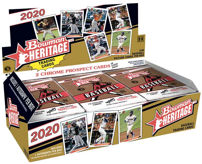 2020 Bowman Heritage Baseball Checklist, Box Info, Team Sets, Odds