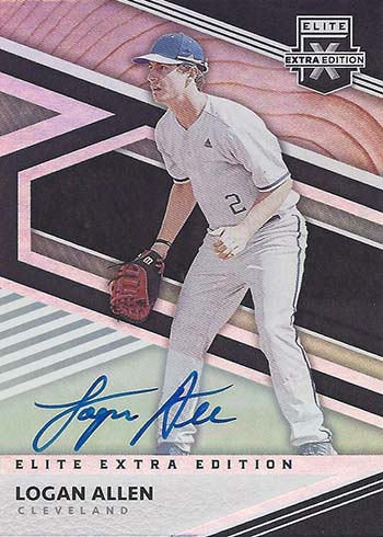 2020 Panini Elite Extra Edition Baseball Logan Allen Autograph