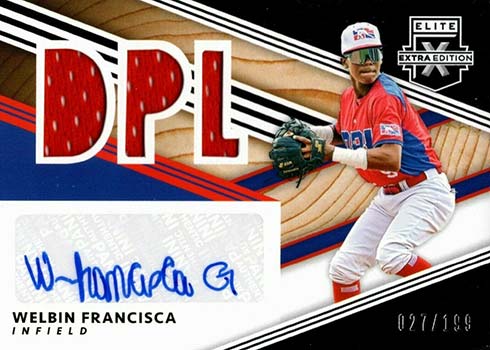 2020 Panini Elite Extra Edition Baseball DPL Material Signatures