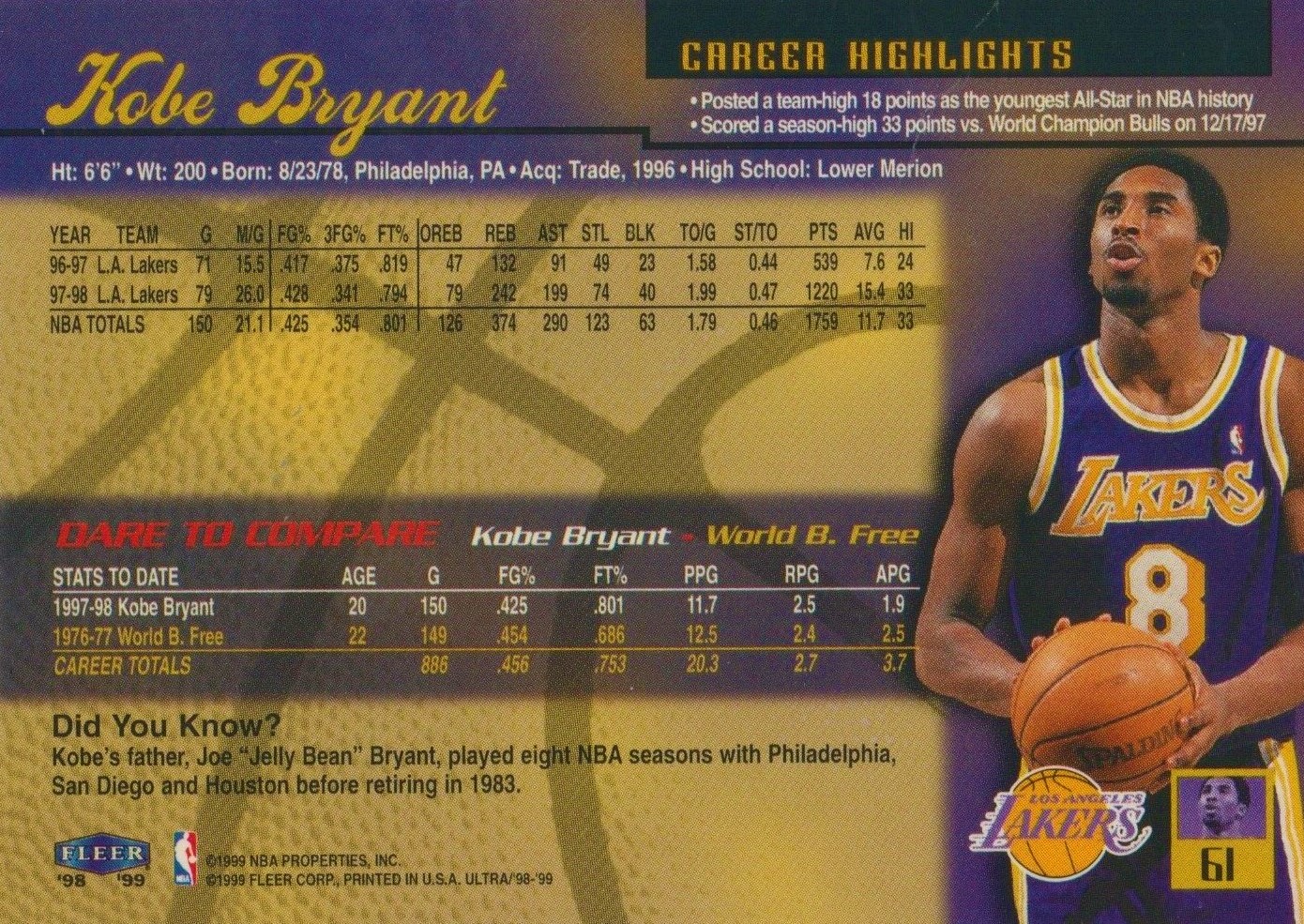 kobe bryant basketball card