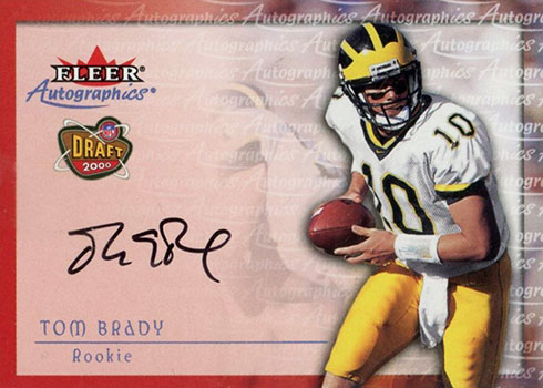2000 Fleer Tradition Autographics Tom Brady