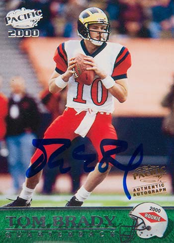 2000 Pacific Autographs Tom Brady