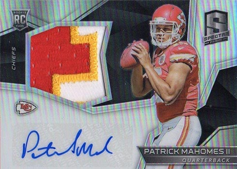 2017 Panini Spectra Patrick Mahomes Rookie Card