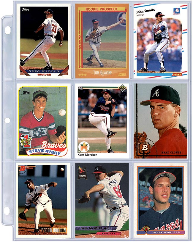 OneSheet Collections 1995 Atlanta Braves Pitchers
