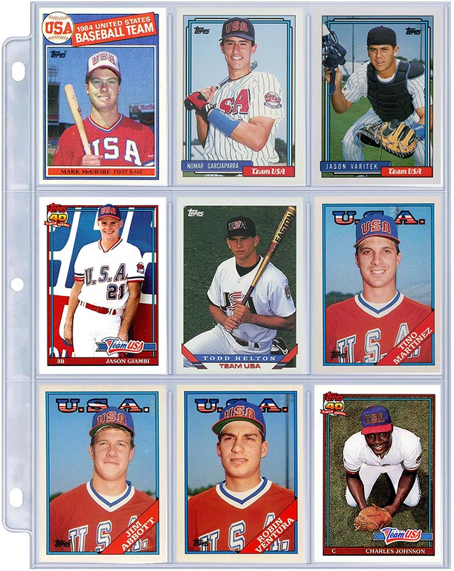 One-Sheet Collections: Topps USA Baseball Cards of the 1980s and '90s